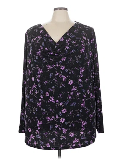 Pre-owned Torrid 3/4 Sleeve Blouse In Purple
