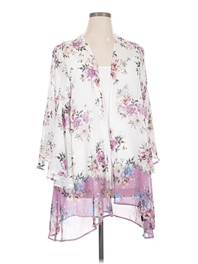 Pre-owned Torrid 3/4 Sleeve Blouse In Purple