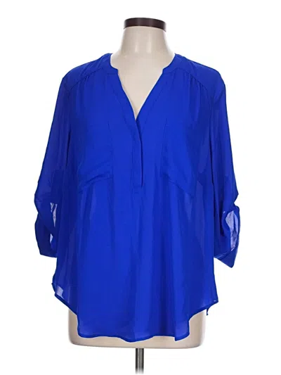 Torrid 3/4 Sleeve Blouse In Purple