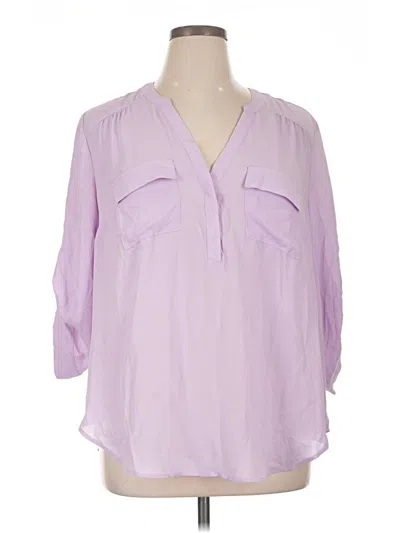 Torrid 3/4 Sleeve Blouse In Pink