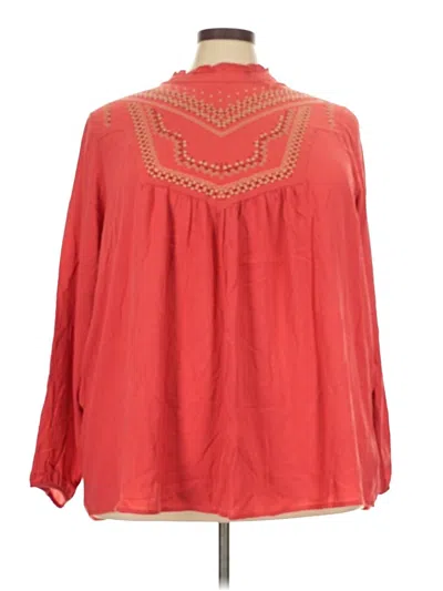 Torrid 3/4 Sleeve Blouse In Red