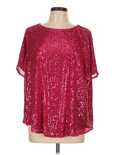 Pre-owned Torrid 3/4 Sleeve Blouse In Red