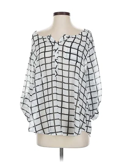 Pre-owned Torrid 3/4 Sleeve Blouse In Silver