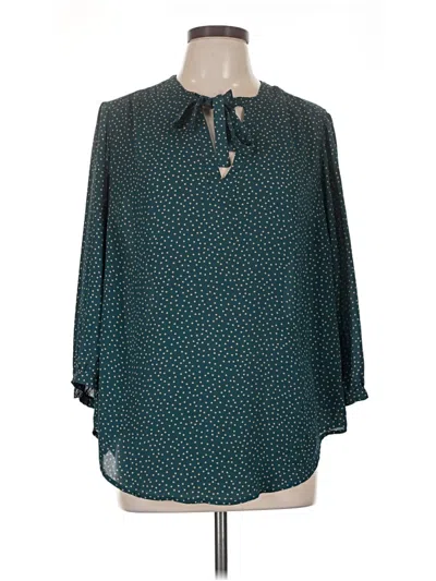 Pre-owned Torrid 3/4 Sleeve Blouse In Teal