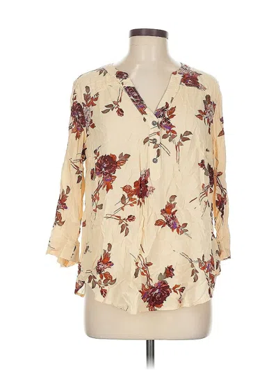 Pre-owned Torrid 3/4 Sleeve Blouse In White