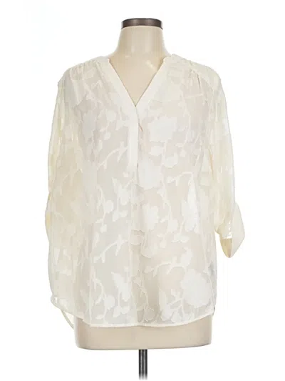 Torrid 3/4 Sleeve Blouse In White