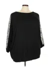 Torrid 3/4 Sleeve T-shirt In Black