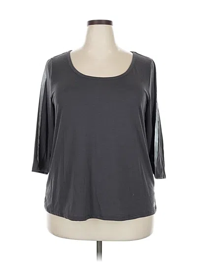 Pre-owned Torrid 3/4 Sleeve T-shirt In Gray