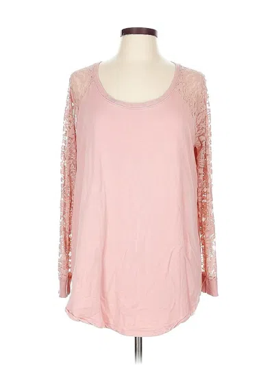 Pre-owned Torrid 3/4 Sleeve T-shirt In Pink