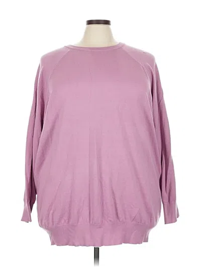 Pre-owned Torrid 3/4 Sleeve T-shirt In Purple