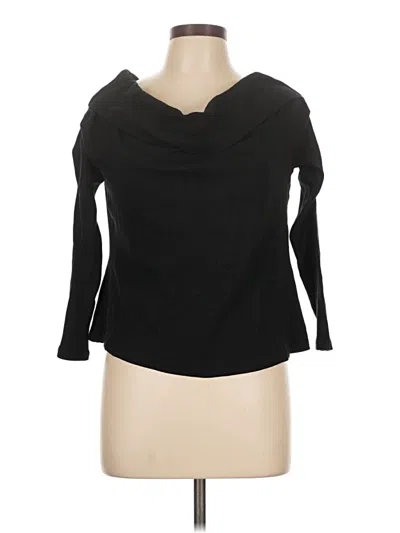 Pre-owned Torrid 3/4 Sleeve Top Black Cowl Neck Tops