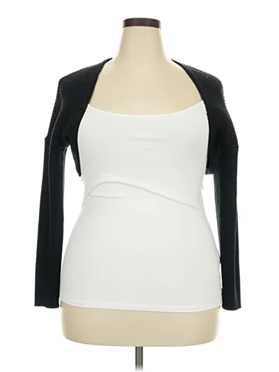 Pre-owned Torrid 3/4 Sleeve Top Black Sweetheart Neckline Tops