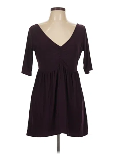 Pre-owned Torrid 3/4 Sleeve Top Burgundy Sweetheart Neckline Tops