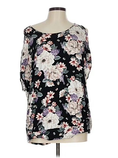 Pre-owned Torrid 3/4 Sleeve T-shirt In Black