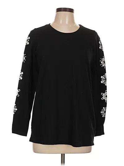 Pre-owned Torrid 3/4 Sleeve T-shirt In Black