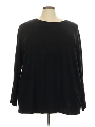 Pre-owned Torrid 3/4 Sleeve T-shirt In Black