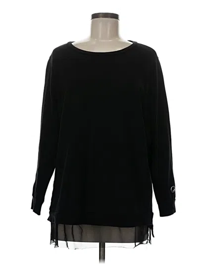 Pre-owned Torrid 3/4 Sleeve T-shirt In Black