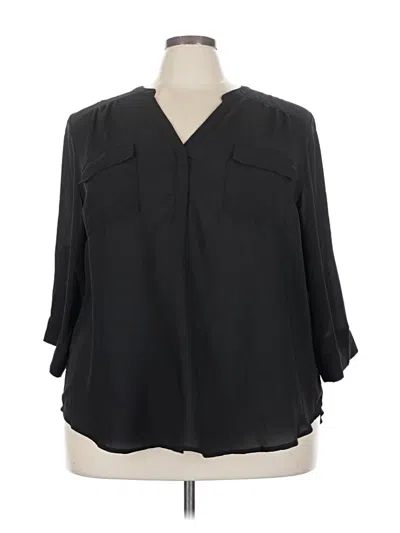 Pre-owned Torrid 3/4 Sleeve T-shirt In Black