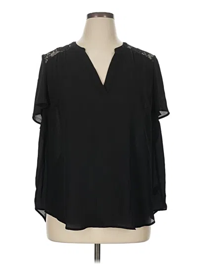 Pre-owned Torrid 3/4 Sleeve T-shirt In Black