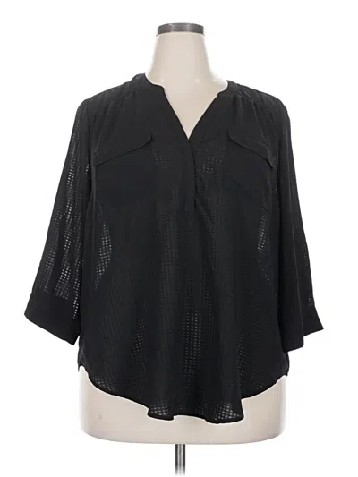Pre-owned Torrid 3/4 Sleeve T-shirt In Black