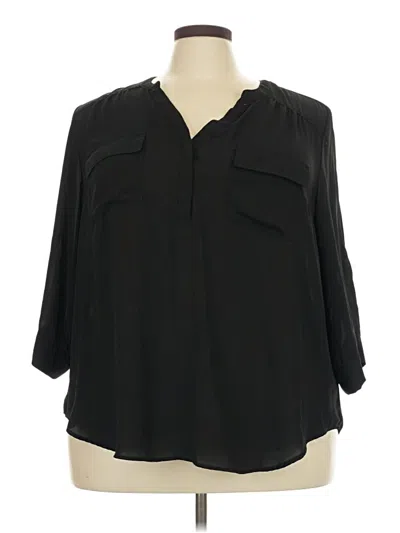 Pre-owned Torrid 3/4 Sleeve T-shirt In Black
