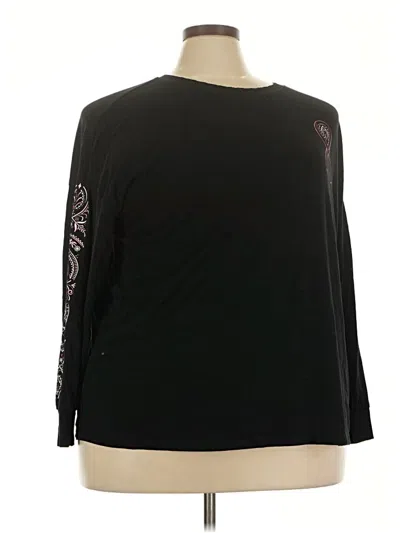 Pre-owned Torrid 3/4 Sleeve T-shirt In Black