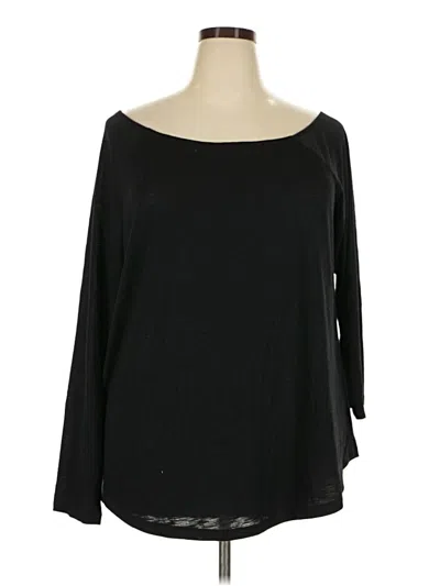 Pre-owned Torrid 3/4 Sleeve T-shirt In Black