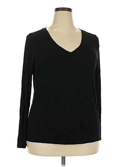 Pre-owned Torrid 3/4 Sleeve T-shirt In Black