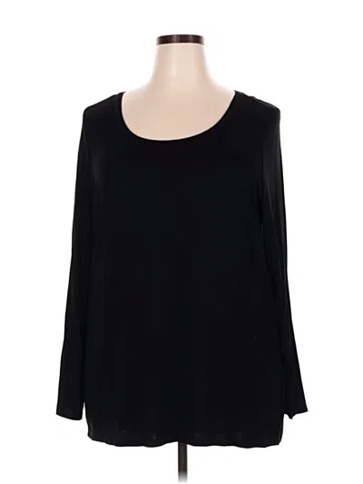Pre-owned Torrid 3/4 Sleeve T-shirt In Black