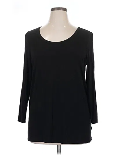 Pre-owned Torrid 3/4 Sleeve T-shirt In Black
