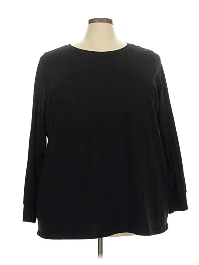 Pre-owned Torrid 3/4 Sleeve T-shirt In Black