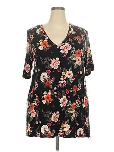 Pre-owned Torrid 3/4 Sleeve T-shirt In Black