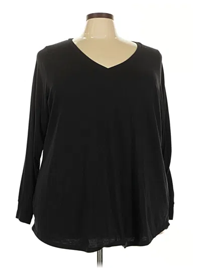 Pre-owned Torrid 3/4 Sleeve T-shirt In Black
