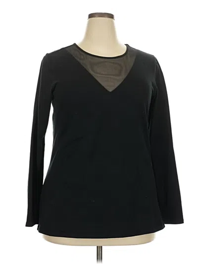 Pre-owned Torrid 3/4 Sleeve T-shirt In Black