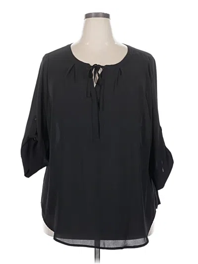 Pre-owned Torrid 3/4 Sleeve T-shirt In Black