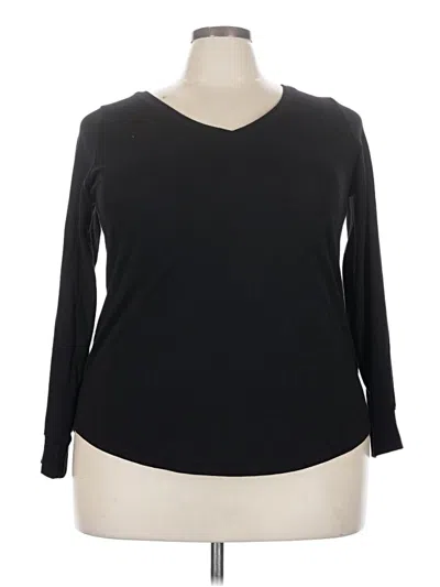 Pre-owned Torrid 3/4 Sleeve T-shirt In Black