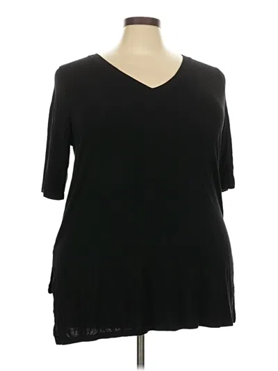 Pre-owned Torrid 3/4 Sleeve T-shirt In Black