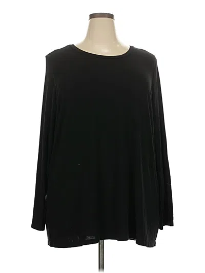Pre-owned Torrid 3/4 Sleeve T-shirt In Black