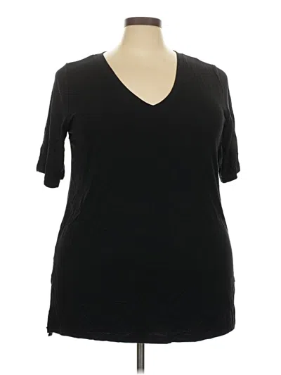 Pre-owned Torrid 3/4 Sleeve T-shirt In Black
