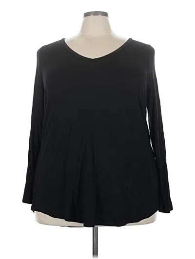 Pre-owned Torrid 3/4 Sleeve T-shirt In Black