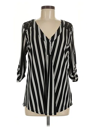 Pre-owned Torrid 3/4 Sleeve T-shirt In Black