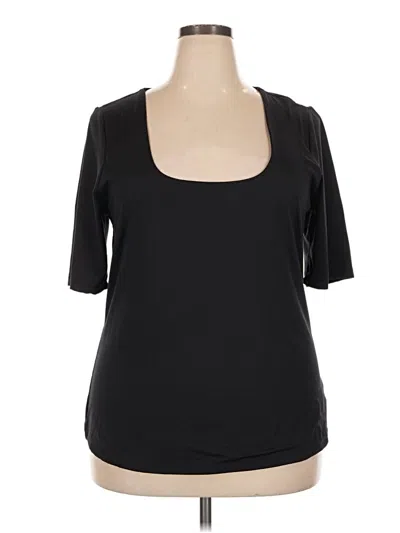 Pre-owned Torrid 3/4 Sleeve T-shirt In Black
