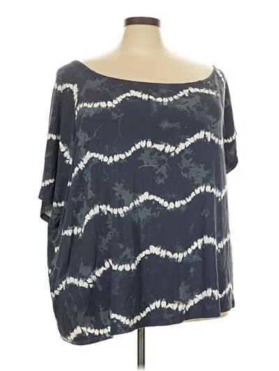Pre-owned Torrid 3/4 Sleeve T-shirt In Blue