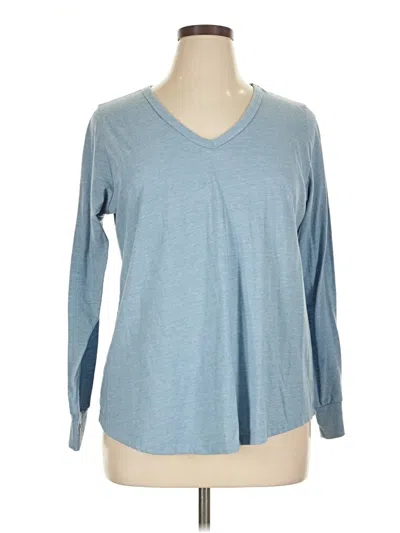 Pre-owned Torrid 3/4 Sleeve T-shirt In Blue