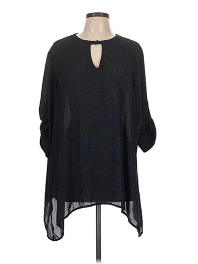 Pre-owned Torrid 3/4 Sleeve T-shirt In Blue