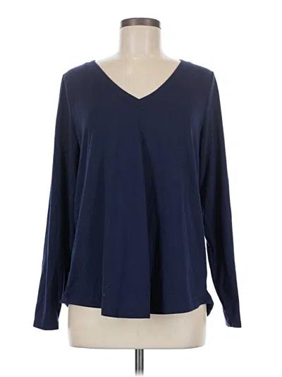 Pre-owned Torrid 3/4 Sleeve T-shirt In Blue
