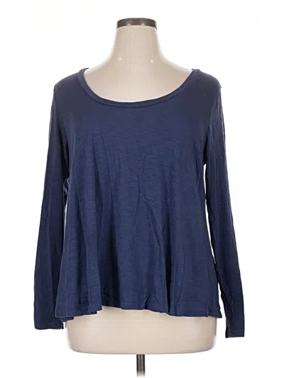 Pre-owned Torrid 3/4 Sleeve T-shirt In Blue