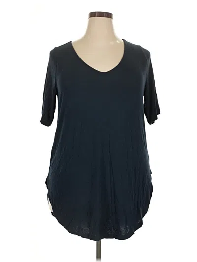 Pre-owned Torrid 3/4 Sleeve T-shirt In Blue