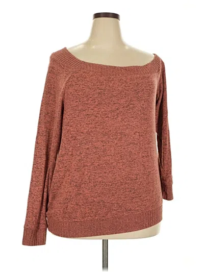 Pre-owned Torrid 3/4 Sleeve T-shirt In Brown