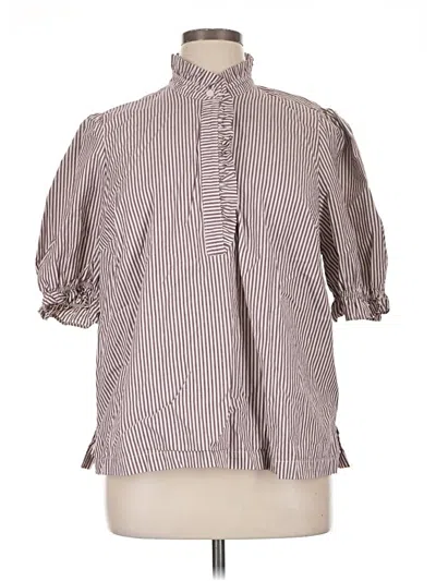 Pre-owned Torrid 3/4 Sleeve T-shirt In Brown
